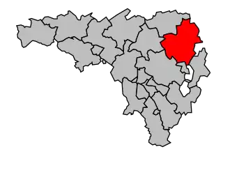 Kanton na mapě arrondissementu Pau