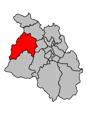 Kanton na mapě arrondissementu Oloron-Sainte-Marie