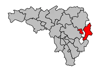 Kanton na mapě arrondissementu Pau