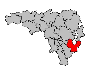 Kanton na mapě arrondissementu Pau