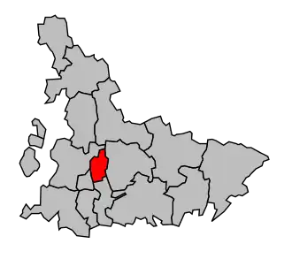 Kanton na mapě arrondissementu Tarbes