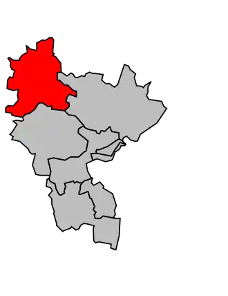 Kanton na mapě arrondissementu Strasbourg-Campagne