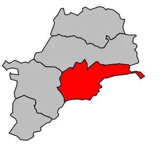 Kanton na mapě arrondissementu Molsheim