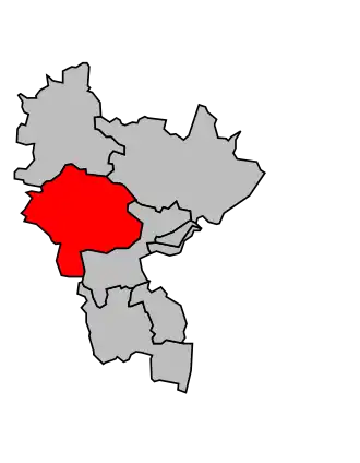 Kanton na mapě arrondissementu Strasbourg-Campagne