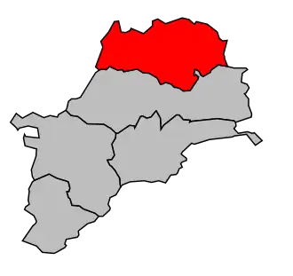 Kanton na mapě arrondissementu Molsheim