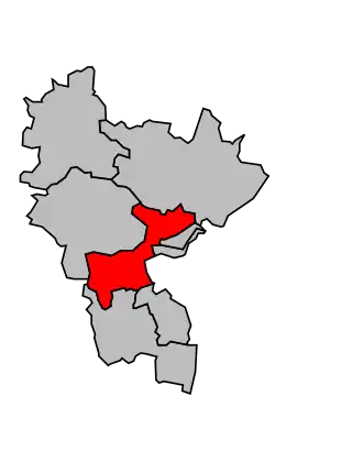 Kanton na mapě arrondissementu Strasbourg-Campagne