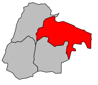 Kanton na mapě arrondissementu Ribeauvillé