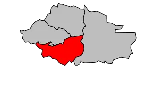 Kanton na mapě arrondissementu Guebwiller