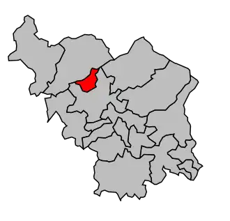 Kanton na mapě arrondissementu Lure