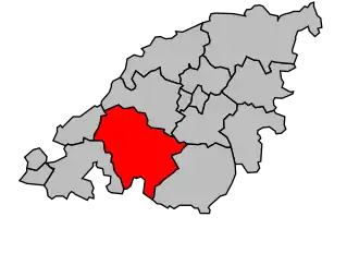 Kanton na mapě arrondissementu Chalon-sur-Saône