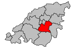 Kanton na mapě arrondissementu Chalon-sur-Saône