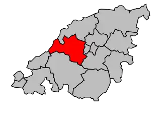 Kanton na mapě arrondissementu Chalon-sur-Saône