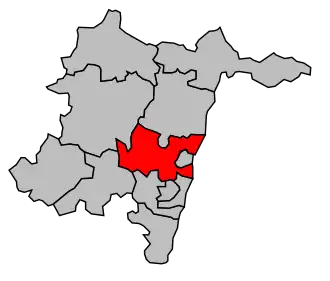 Kanton na mapě arrondissementu Mâcon