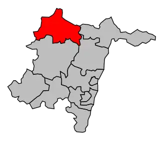 Kanton na mapě arrondissementu Mâcon