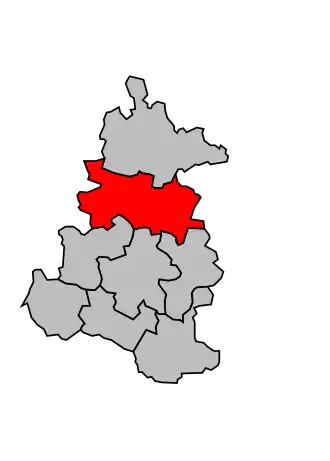 Kanton na mapě arrondissementu Louhans