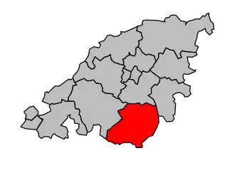 Kanton na mapě arrondissementu Chalon-sur-Saône