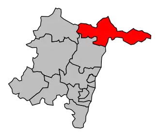 Kanton na mapě arrondissementu Mâcon