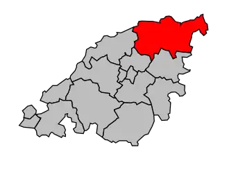 Kanton na mapě arrondissementu Chalon-sur-Saône