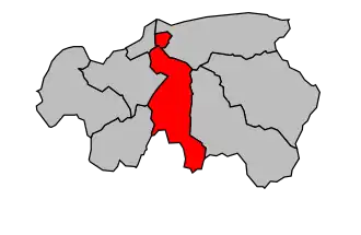 Kanton na mapě arrondissementu Thonon-les-Bains