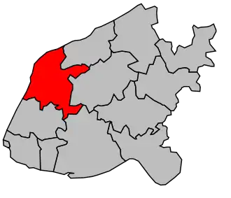 Kanton na mapě arrondissementu Le Havre