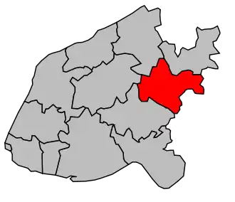 Kanton na mapě arrondissementu Le Havre