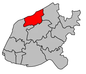 Kanton na mapě arrondissementu Le Havre