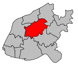 Kanton na mapě arrondissementu Le Havre