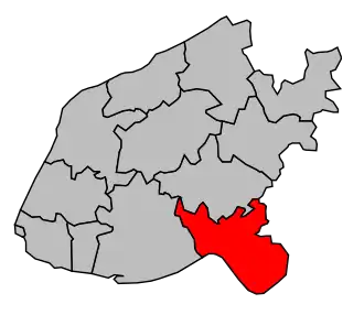 Kanton na mapě arrondissementu Le Havre