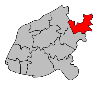 Kanton na mapě arrondissementu Le Havre