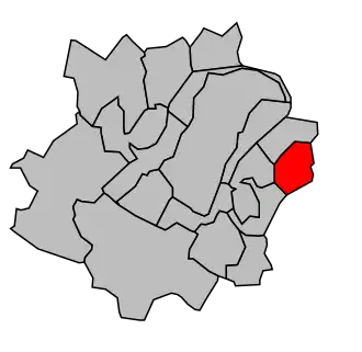 Kanton na mapě arrondissementu Saint-Germain-en-Laye