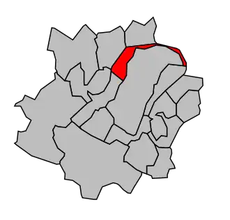 Kanton na mapě arrondissementu Saint-Germain-en-Laye