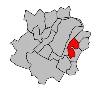 Kanton na mapě arrondissementu Saint-Germain-en-Laye