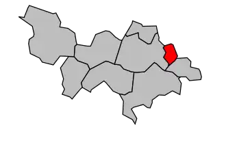 Kanton na mapě arrondissementu Versailles