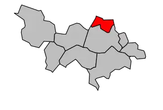 Kanton na mapě arrondissementu Versailles