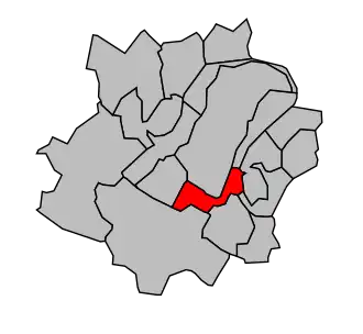 Kanton na mapě arrondissementu Saint-Germain-en-Laye