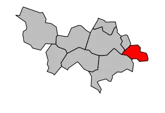 Kanton na mapě arrondissementu Versailles