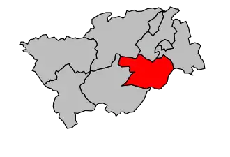 Kanton na mapě arrondissementu Bressuire