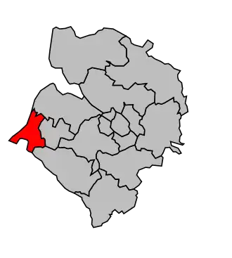 Kanton na mapě arrondissementu Abbeville