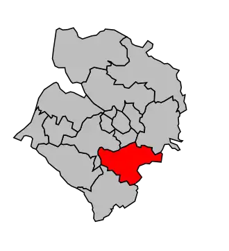 Kanton na mapě arrondissementu Abbeville