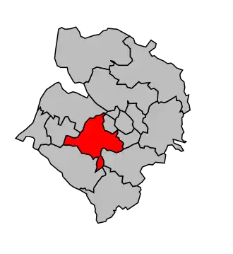 Kanton na mapě arrondissementu Abbeville