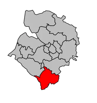 Kanton na mapě arrondissementu Abbeville