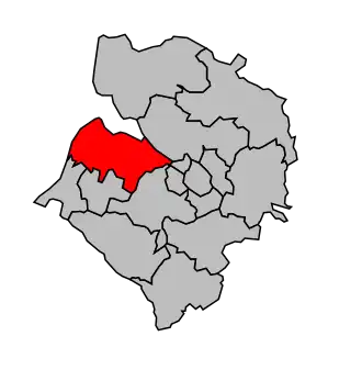 Kanton na mapě arrondissementu Abbeville