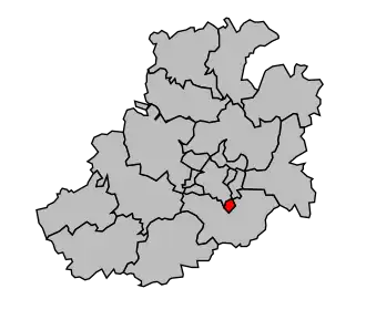 Kanton na mapě arrondissementu Amiens