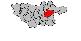 Kanton na mapě arrondissementu Castres