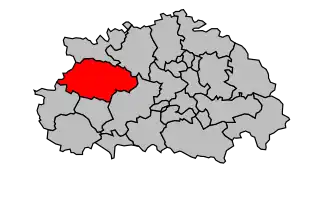 Kanton na mapě arrondissementu Albi