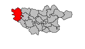 Kanton na mapě arrondissementu Castres