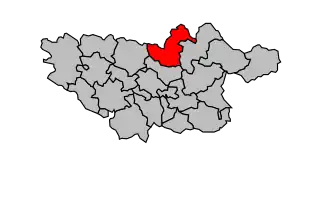 Kanton na mapě arrondissementu Castres