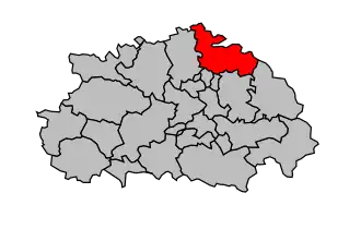 Kanton na mapě arrondissementu Albi