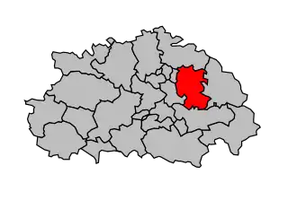 Kanton na mapě arrondissementu Albi