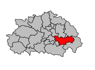 Kanton na mapě arrondissementu Albi